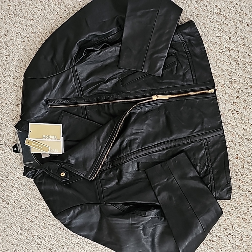 Michael Kors Leather Jacket - Picture 7 of 15